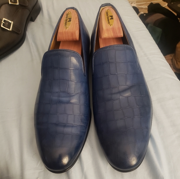 Ace marks size 11 E cobalt croc slippers main image 7